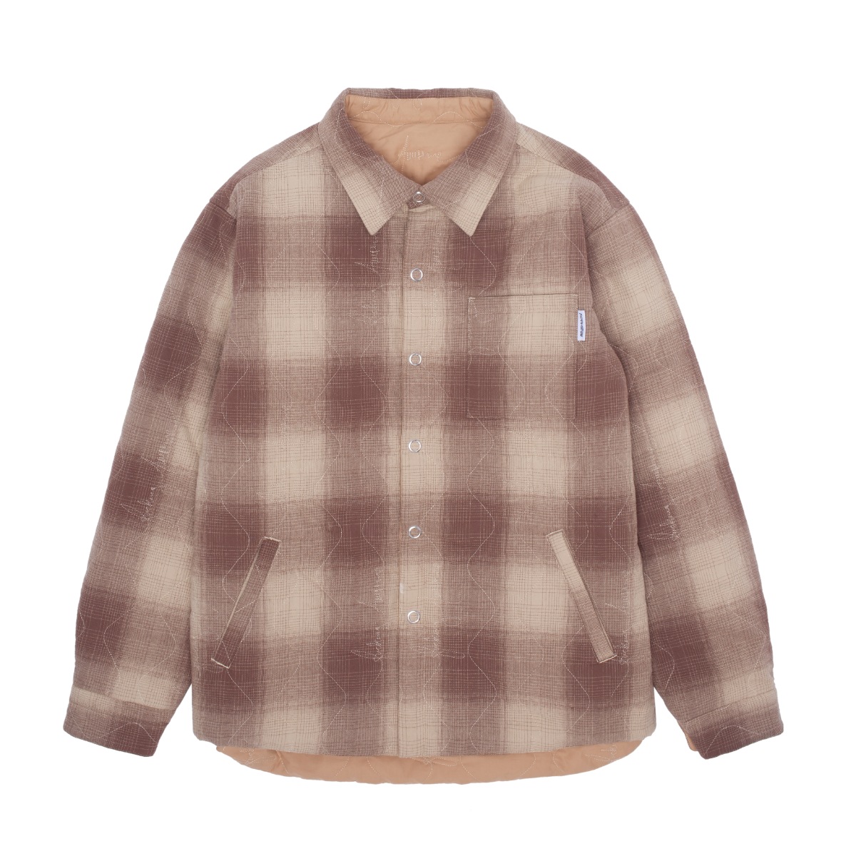 Fucking Awesome - Lightweight Reversible Fl Jac - TAN / BROWN / Brun - Skjorter