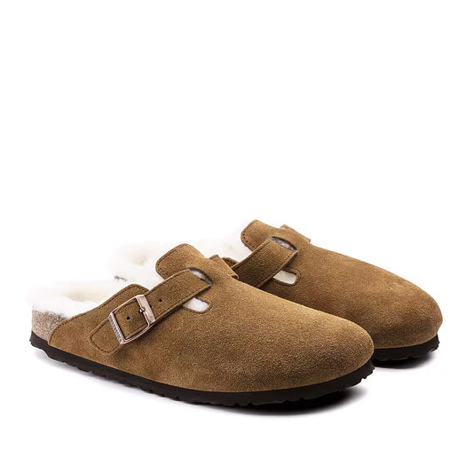Birkenstock - Boston Shearling LEVE - MINK / Brun - Sko