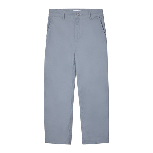 Carhartt WIP - W' Pierce Pant Straight Hudson - MIRROR RINSED / Grå - Bukser
