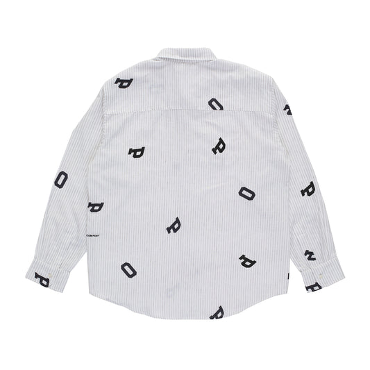 Letters Striped Pop Shirt
