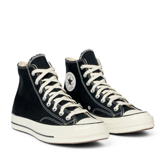 Converse - Chuck 70 Hi - BLACK/BLACK/EGRET / Sort - Sko