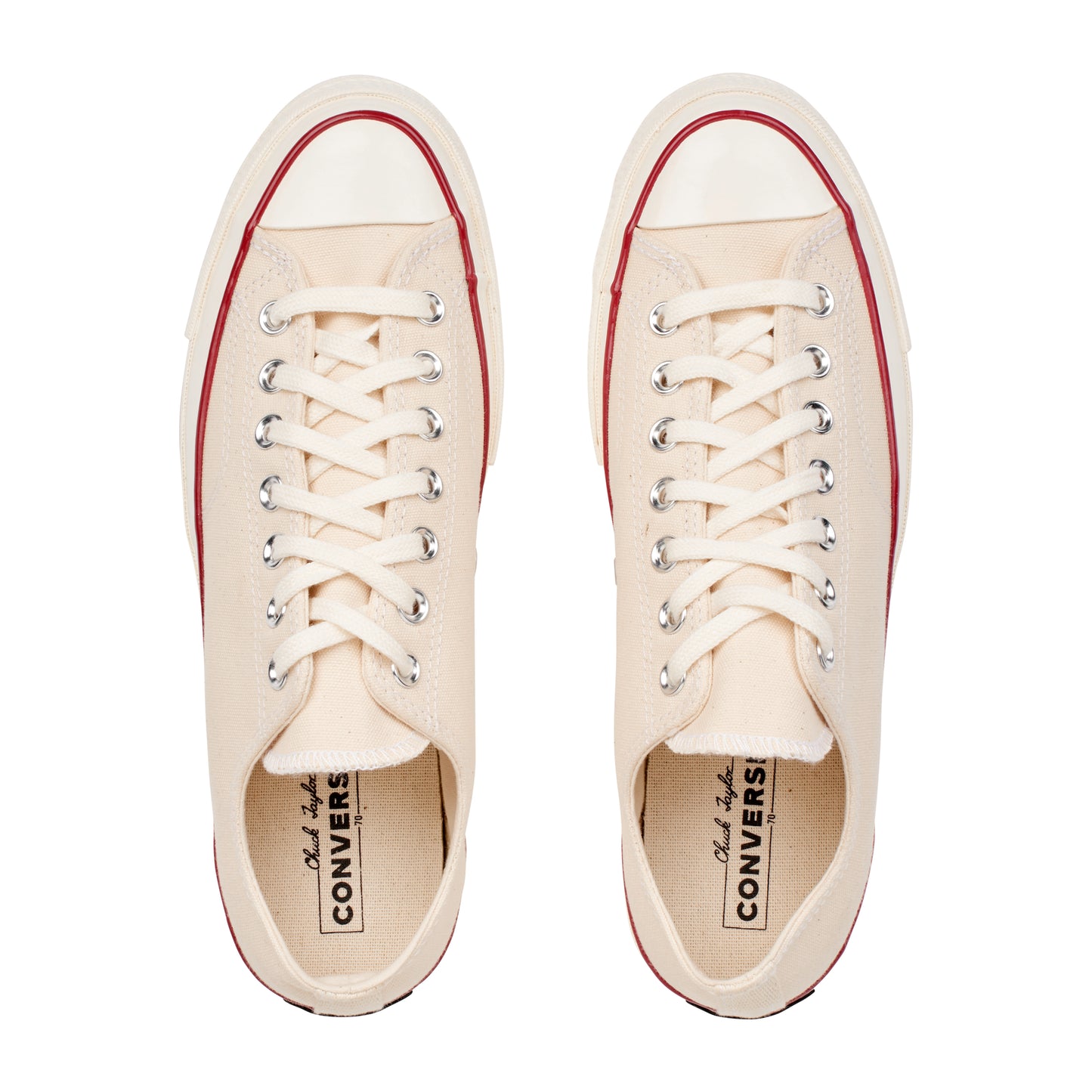 Converse - Chuck 70 Lo - PARCHMENT/GARNET/EGR / Beige||Hvid - Sko
