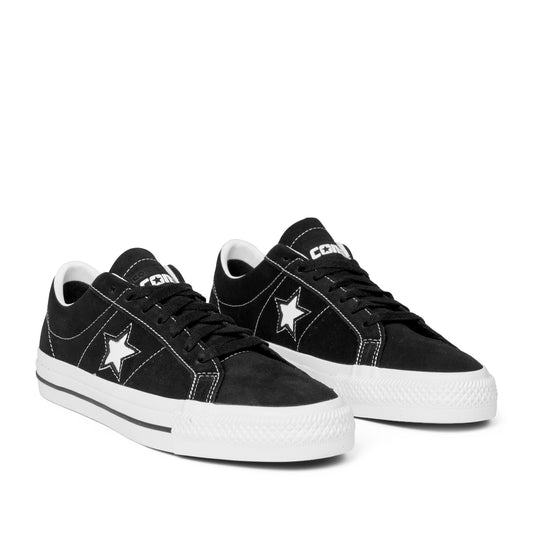 Converse - One Star Pro - BLACK/BLACK/WHITE / Sort - Sko
