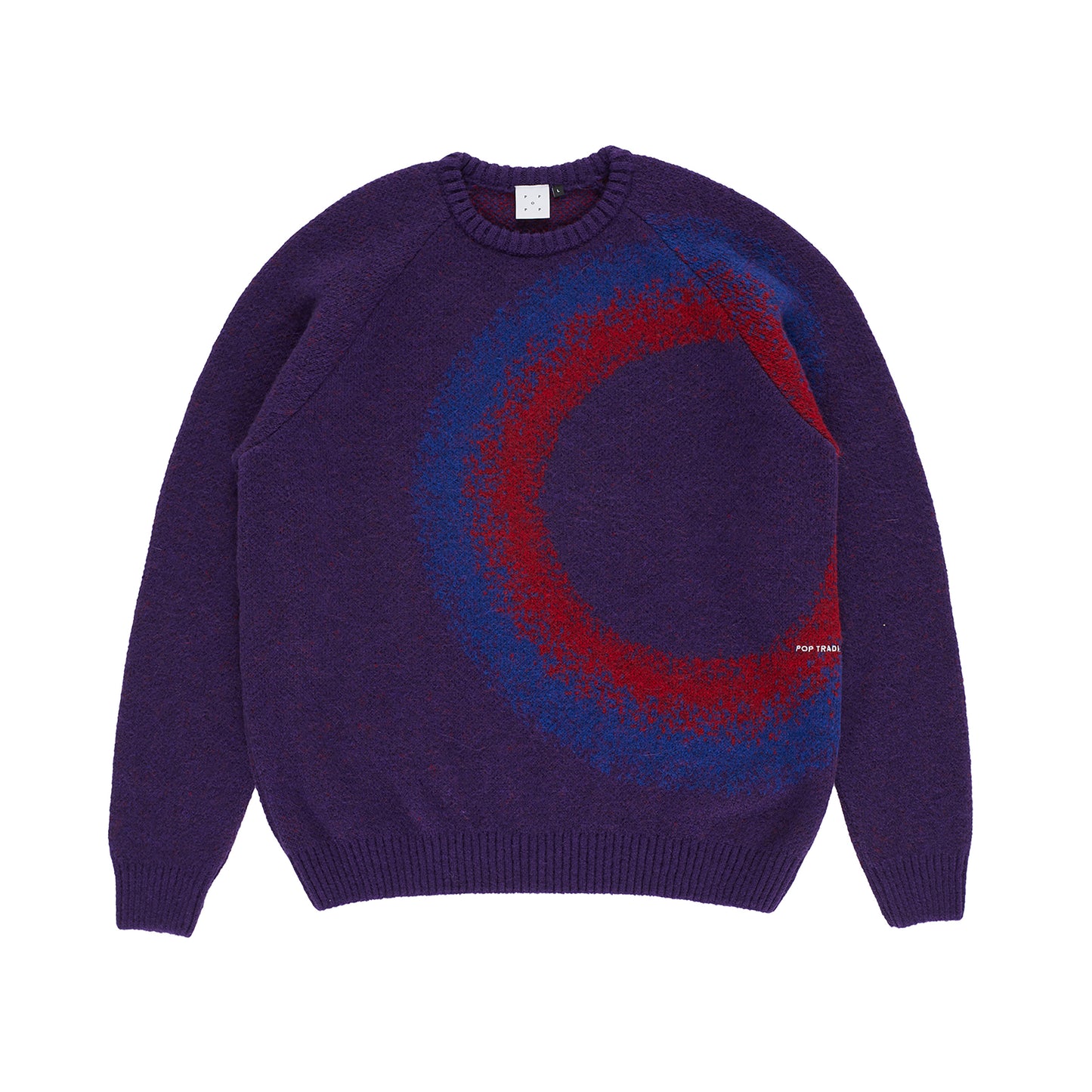Pop Trading Company - O Knitted Crewneck - mysterioso - Herre > Strik