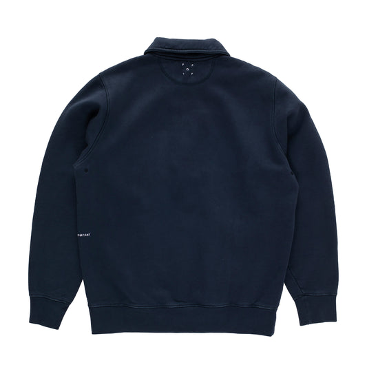 Pop Trading Company - Halfzip Sweat - NAVY / Blå - Sweatshirts