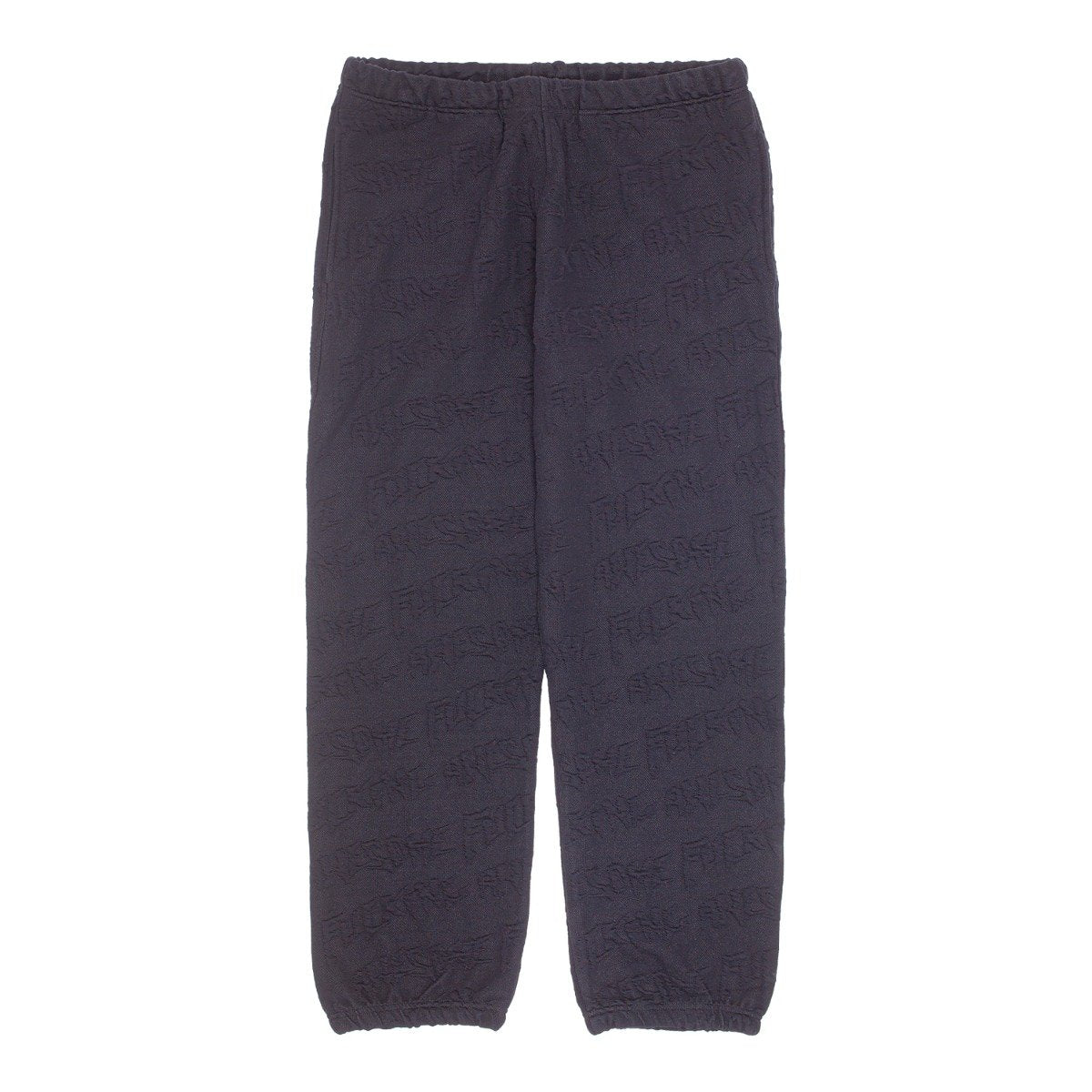 Fucking Awesome - Jacquard Logo Sweatpant Black - BLACK / Sort - Bukser