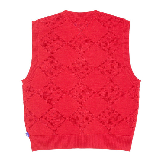 Fucking Awesome Letter Square Vest Red