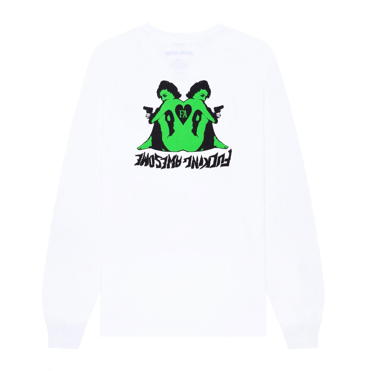 Fucking Awesome - Cards L/S Tee - WHITE / Hvid - T-Shirts