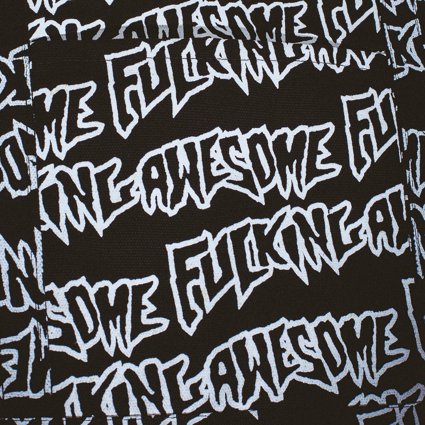 Fucking Awesome - AOP Stamp Logo Small Tote Bag - black / white - Accessories > Tasker