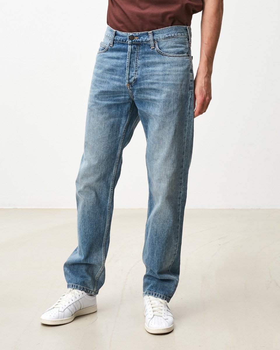 Carhartt WIP Marlow Pant Blue Worn Bleached