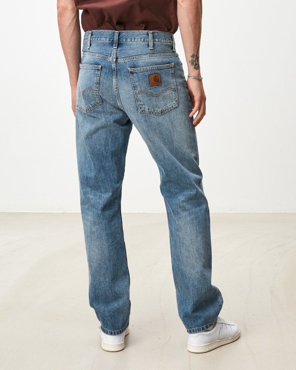 Carhartt WIP Marlow Pant Blue Worn Bleached