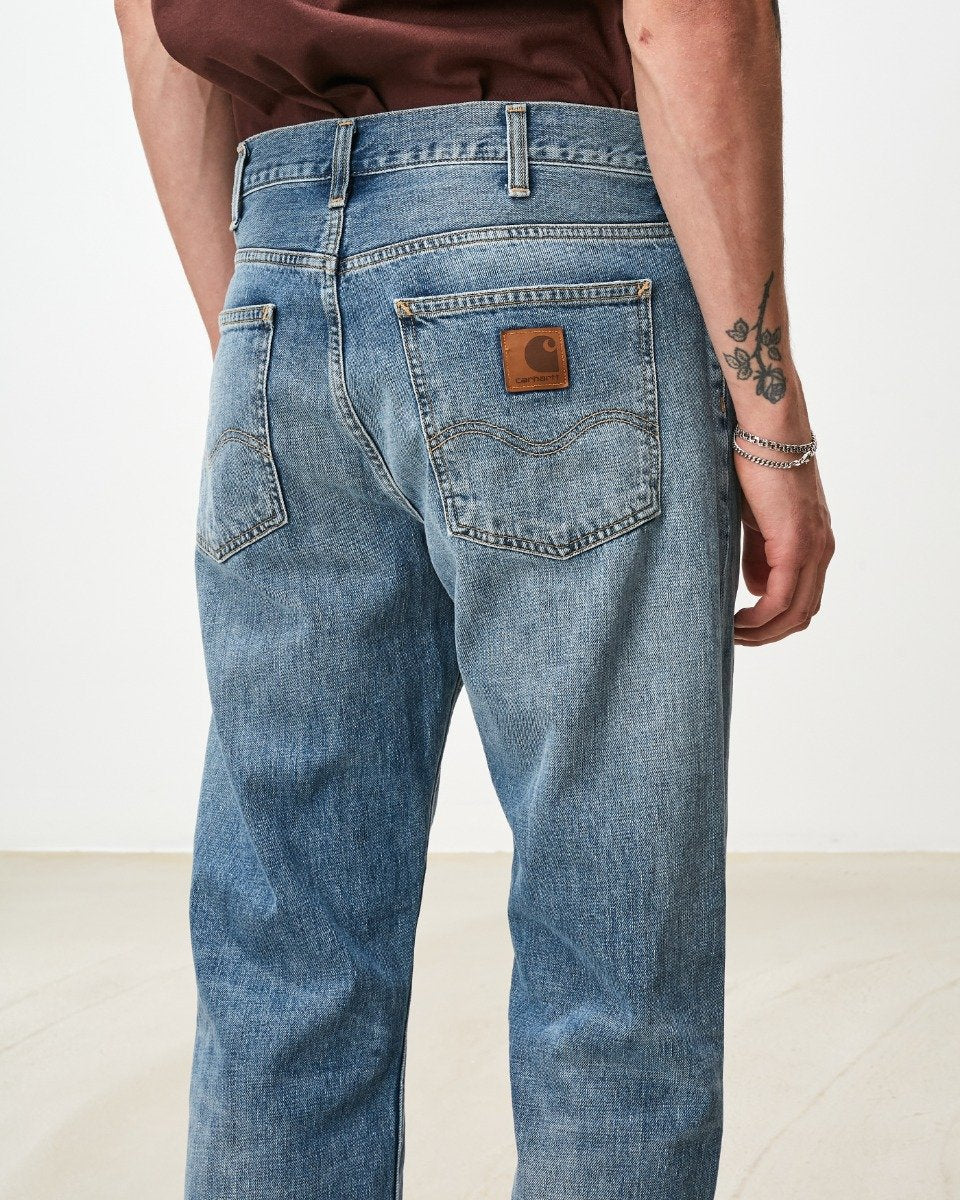 Carhartt WIP Marlow Pant Blue Worn Bleached
