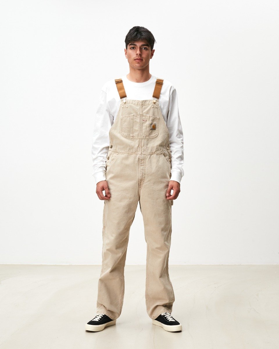 Bib Overall Dusty H Brown Faded