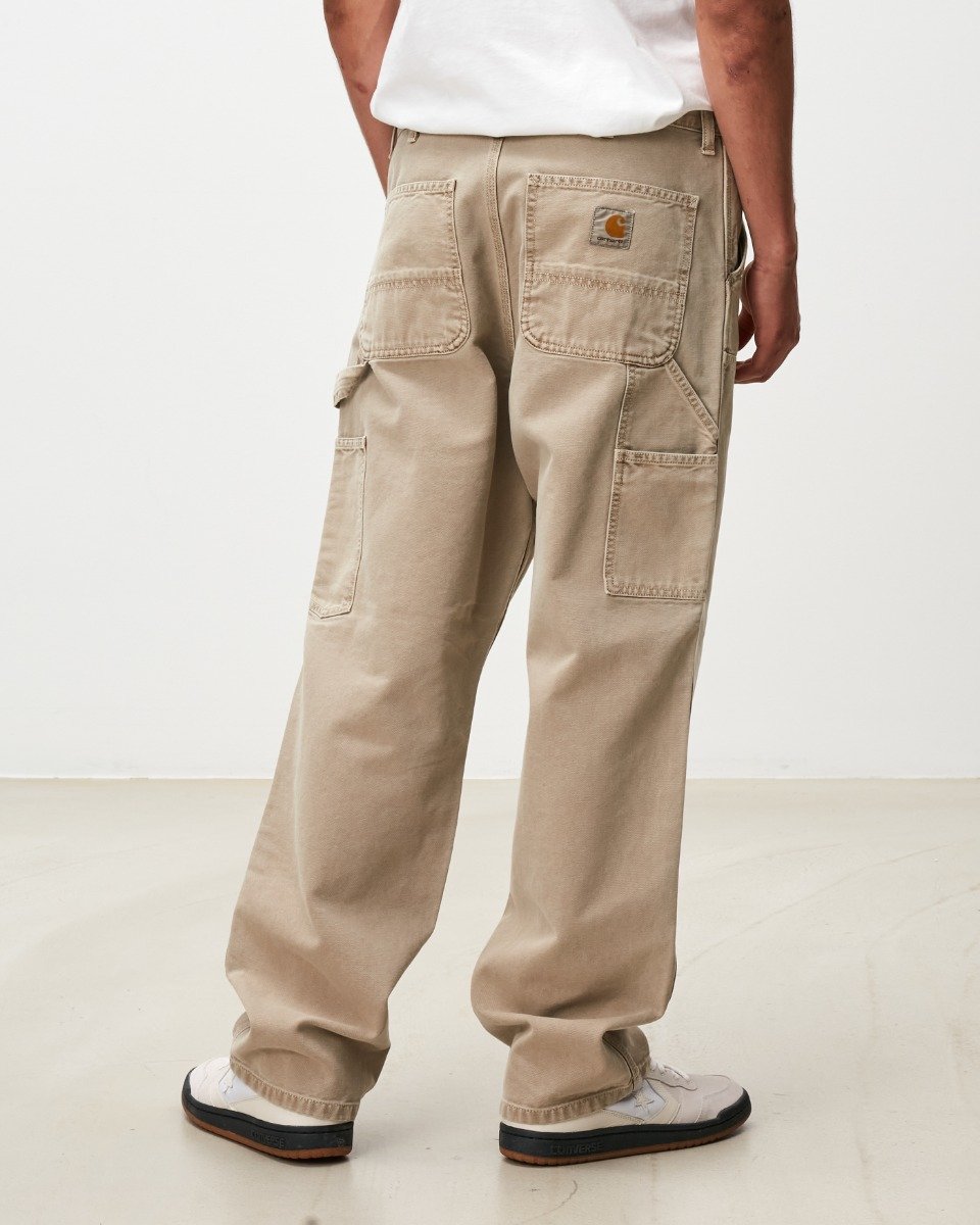 Double Knee Pant Dusty H Brown Faded