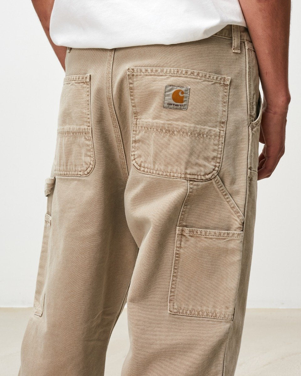 Double Knee Pant Dusty H Brown Faded