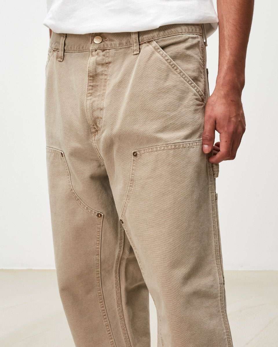 Double Knee Pant Dusty H Brown Faded