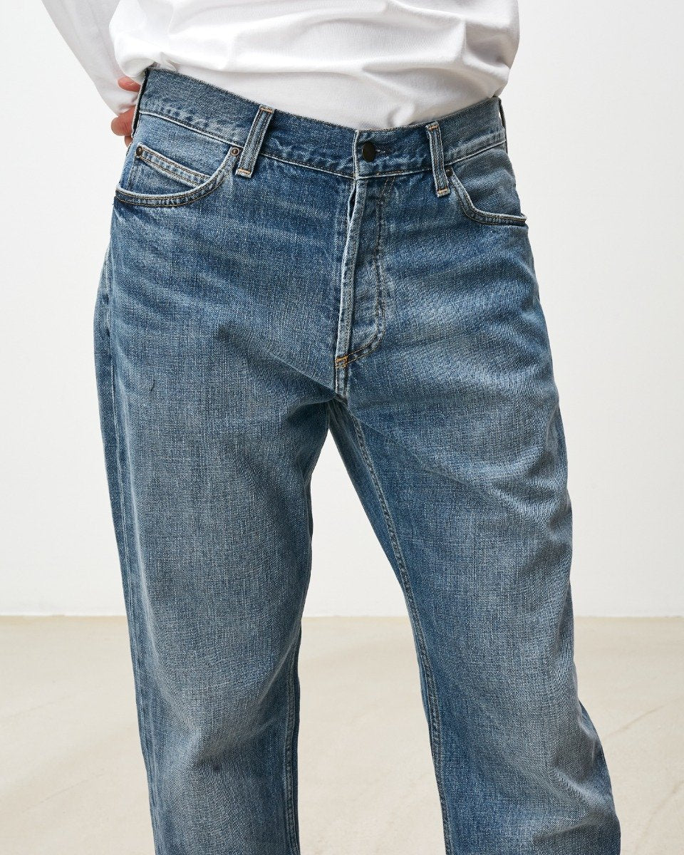 Marlow Pant Blue Mid Used Wash