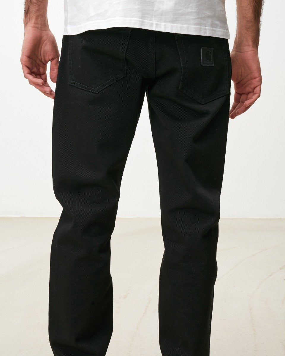 Carhartt WIP - Klondike Pant - BLACK ONE WASH / Sort - Bukser