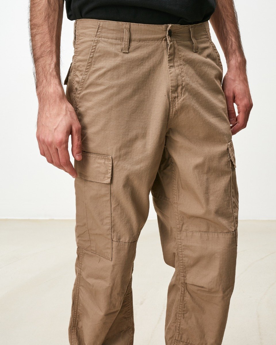 Carhartt WIP - Regular Cargo Pant Columbia - LEATHER RINSED / Beige - Bukser