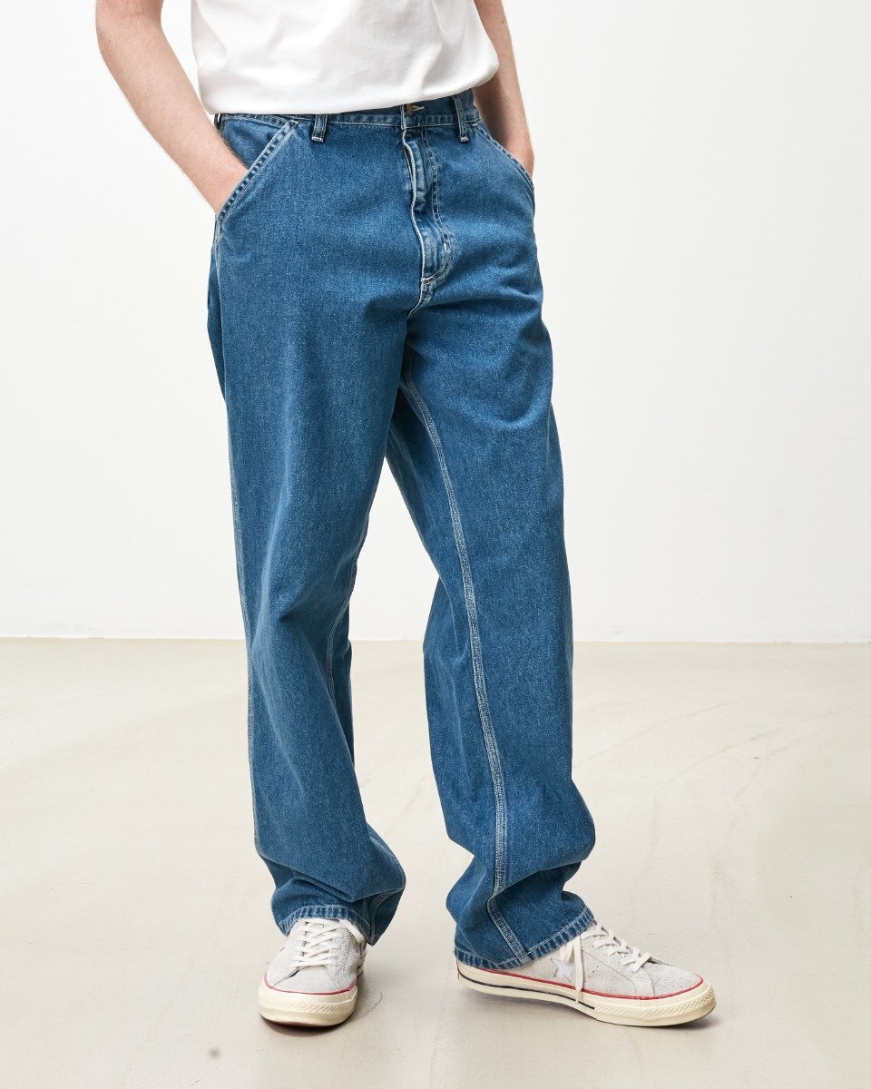 Carhartt WIP - Simple Pant Norco - BLUE STONE WASHED / Blå - Bukser