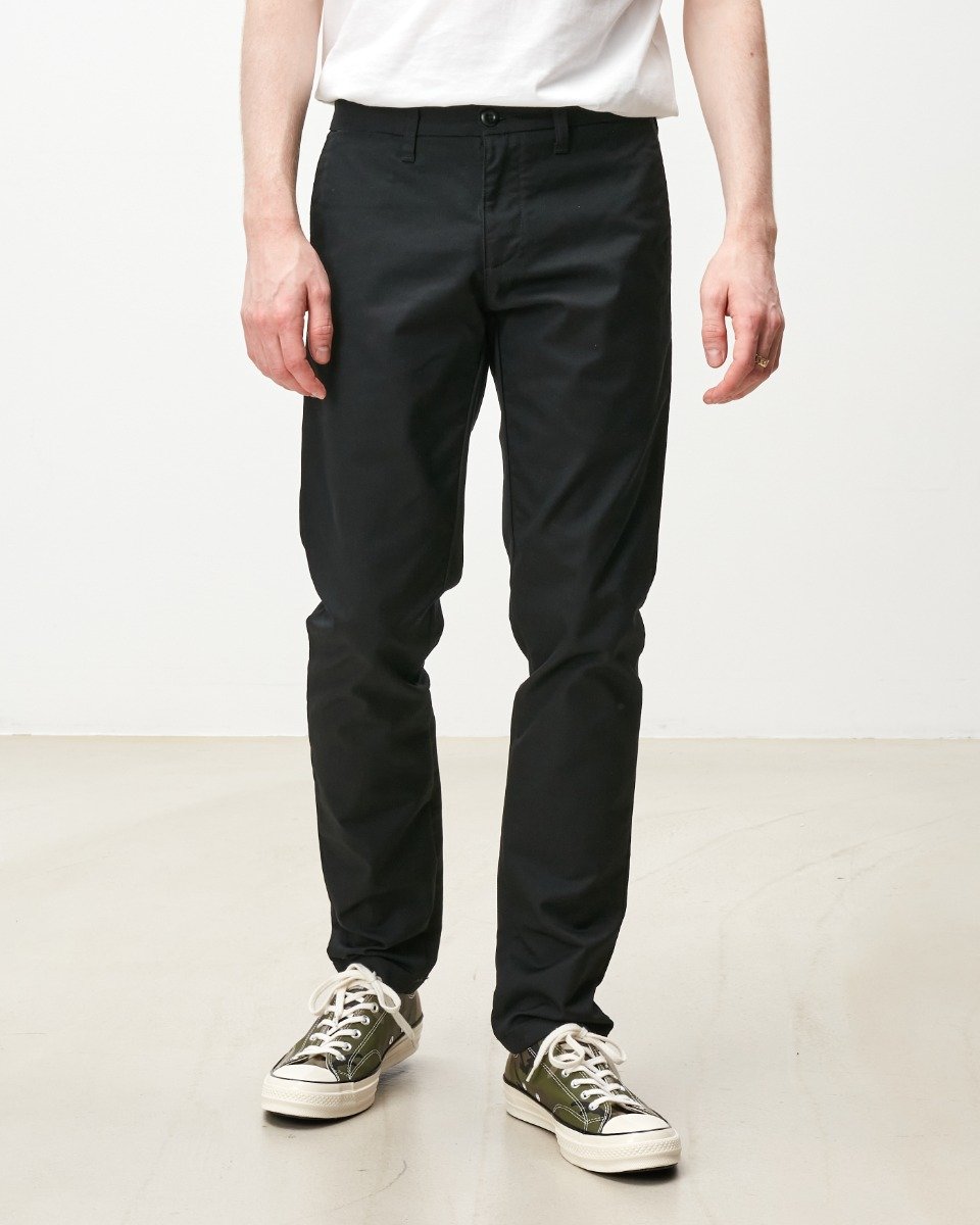 Carhartt WIP - Sid Pant Lamar - BLACK / Sort - Bukser