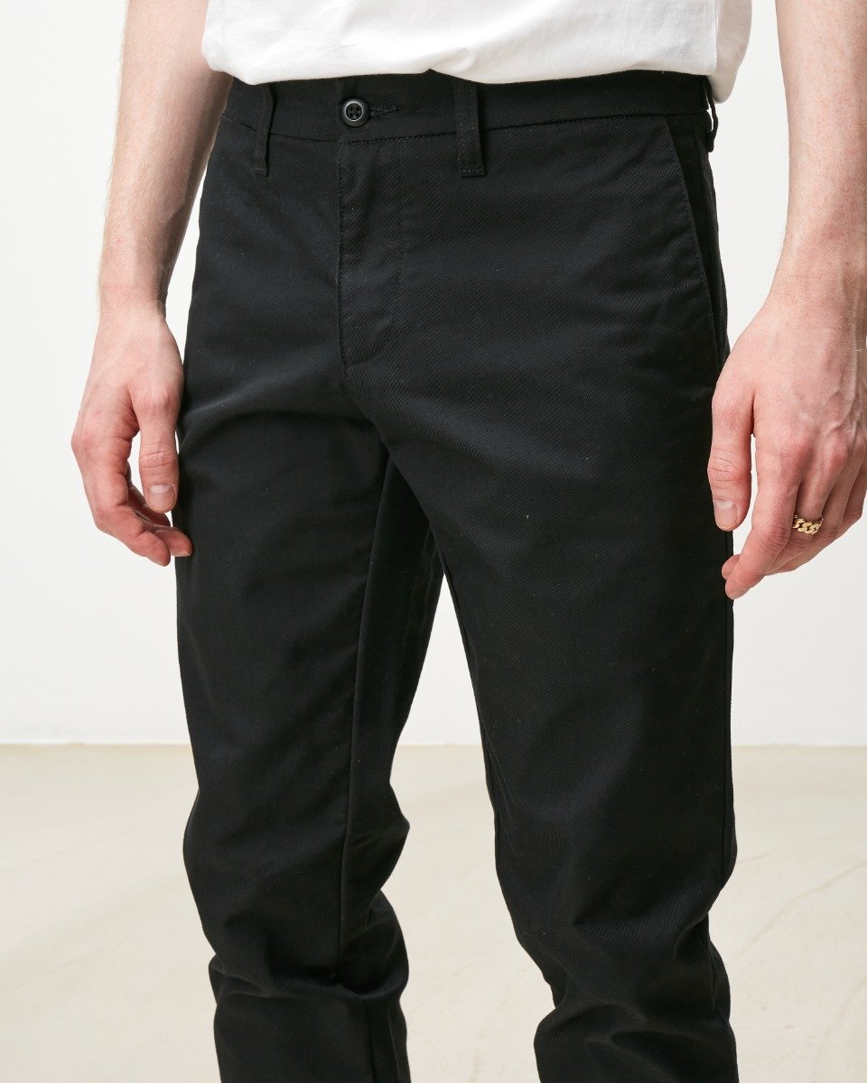 Carhartt WIP - Sid Pant Lamar - BLACK / Sort - Bukser
