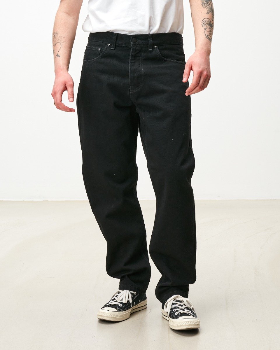 Carhartt WIP - Newel Pant - BLACK ONE WASH / Sort - Bukser