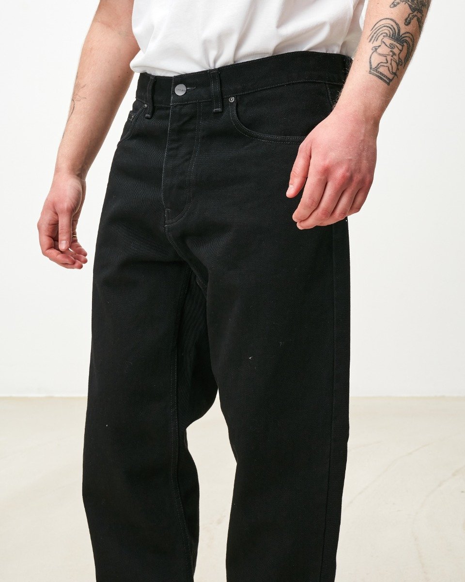 Carhartt WIP - Newel Pant - BLACK ONE WASH / Sort - Bukser