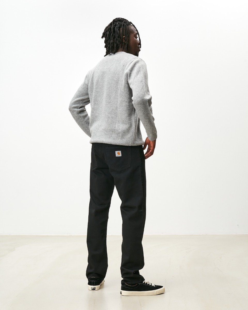 Carhartt WIP - Pontiac Pant - BLACK ONE WASH / Sort - Bukser