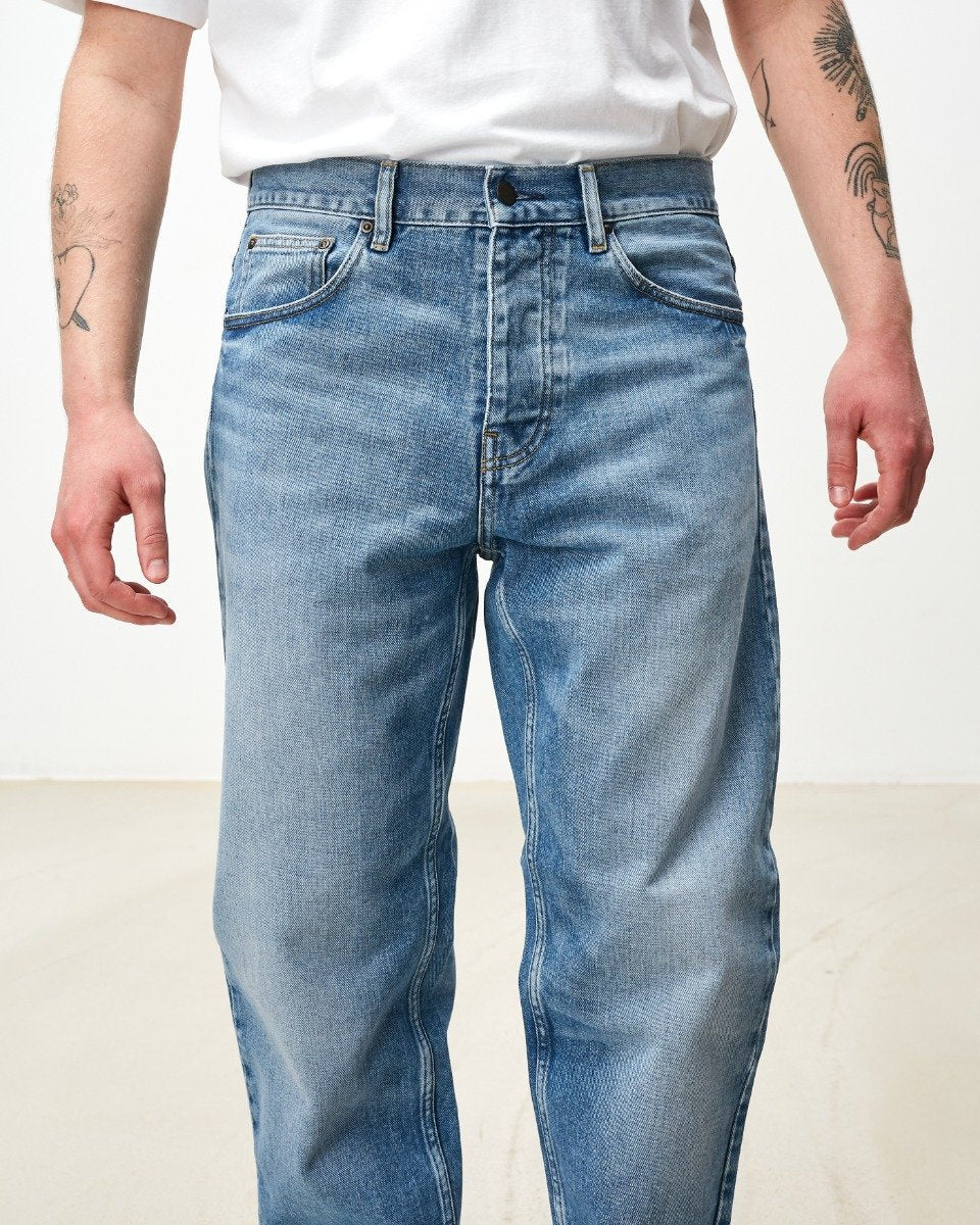 Newel Pant Blue Light Used Wash