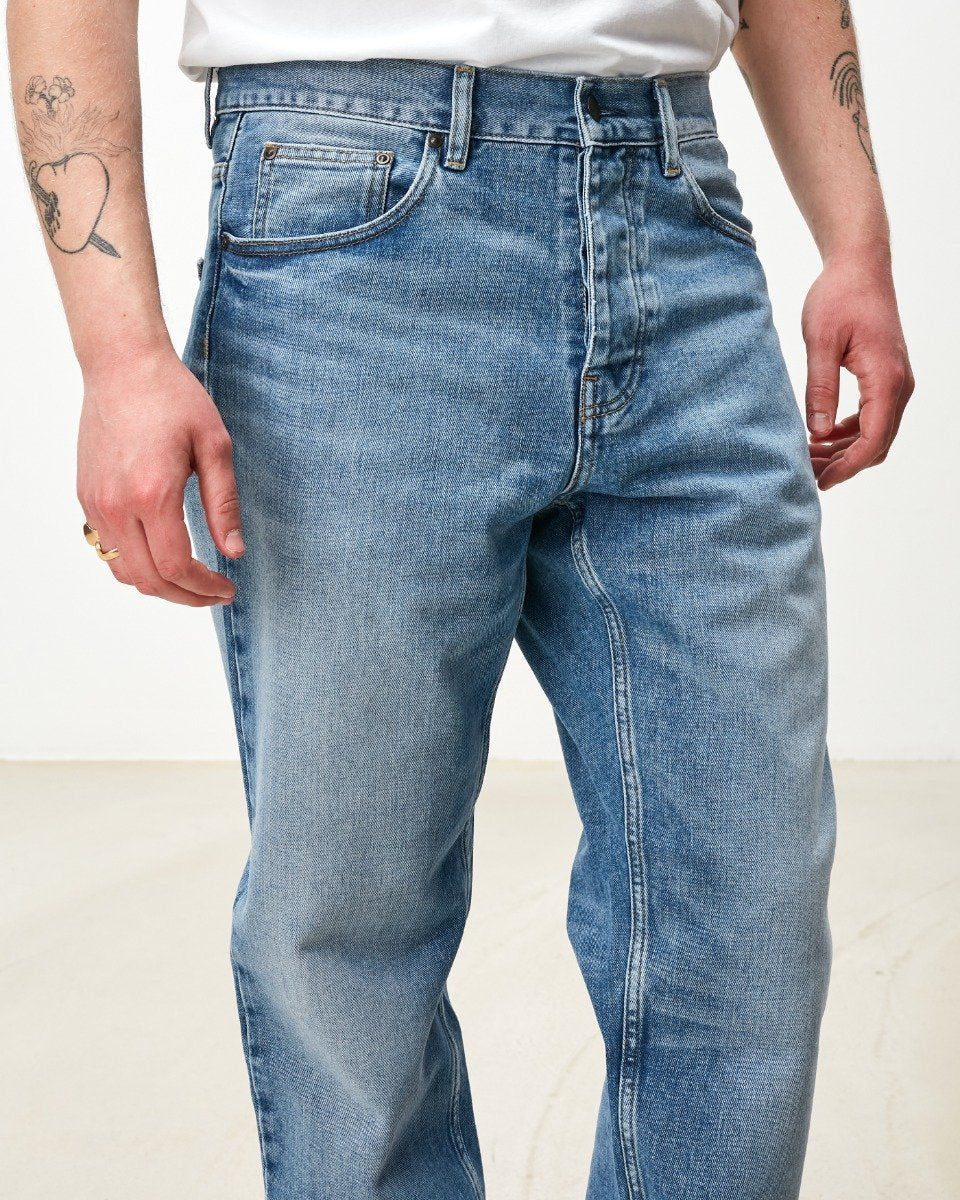 Newel Pant Blue Light Used Wash