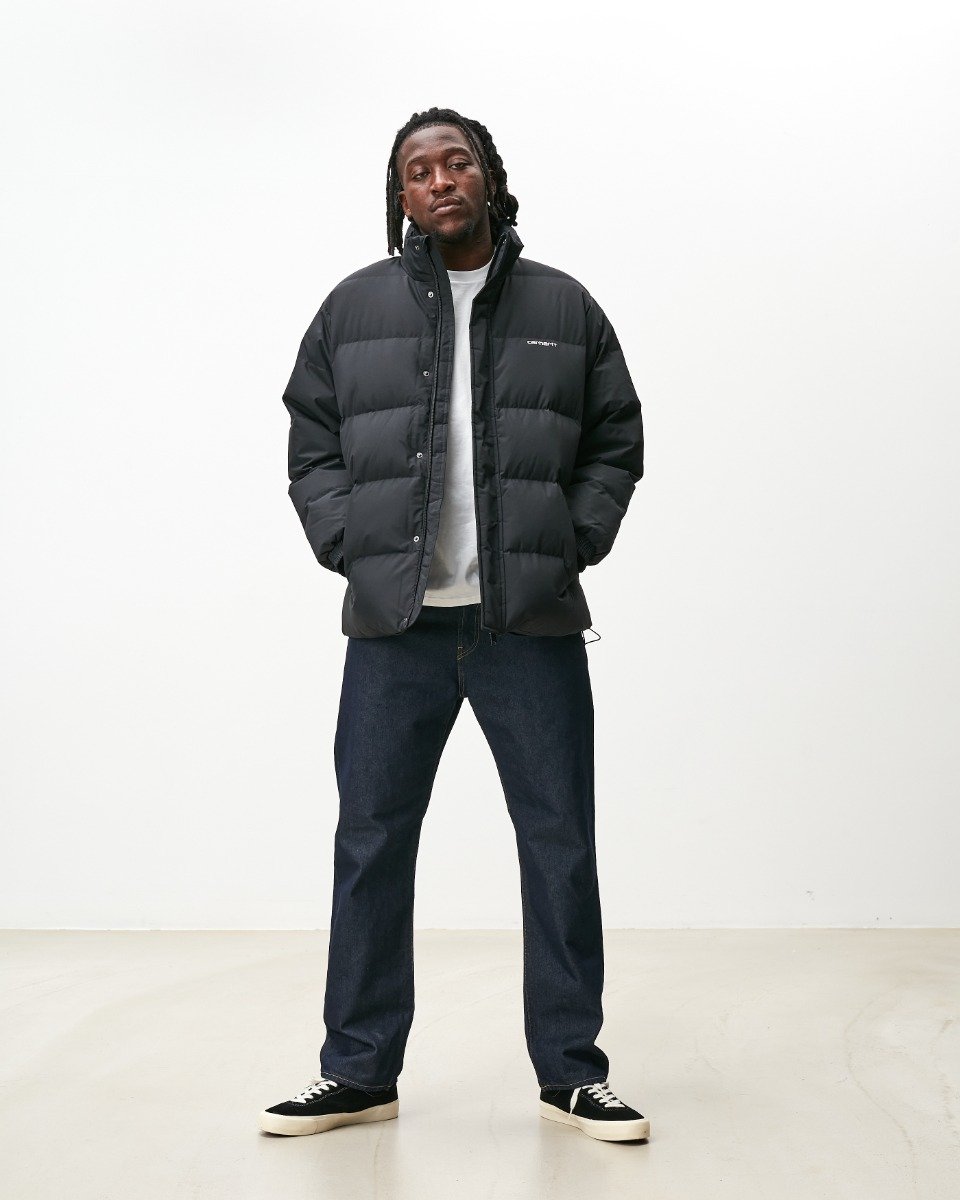 Carhartt WIP - Danville Jacket - BLACK / WHITE / Sort - Jakker