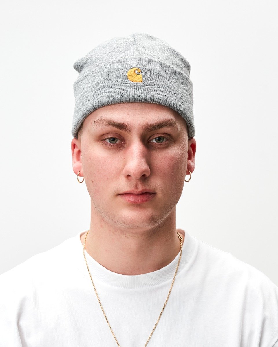 Chase Beanie Grey Heather / Gold