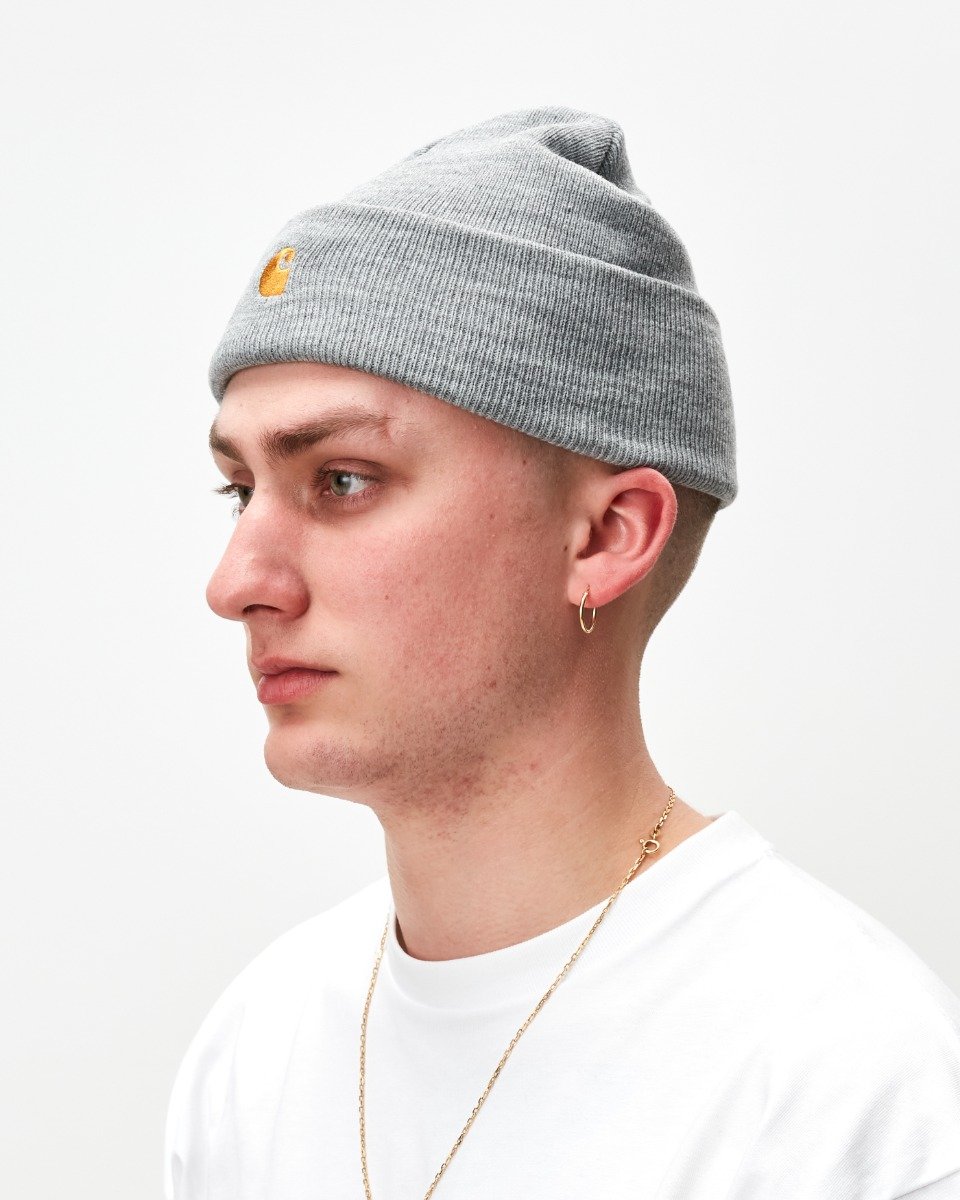 Chase Beanie Grey Heather / Gold