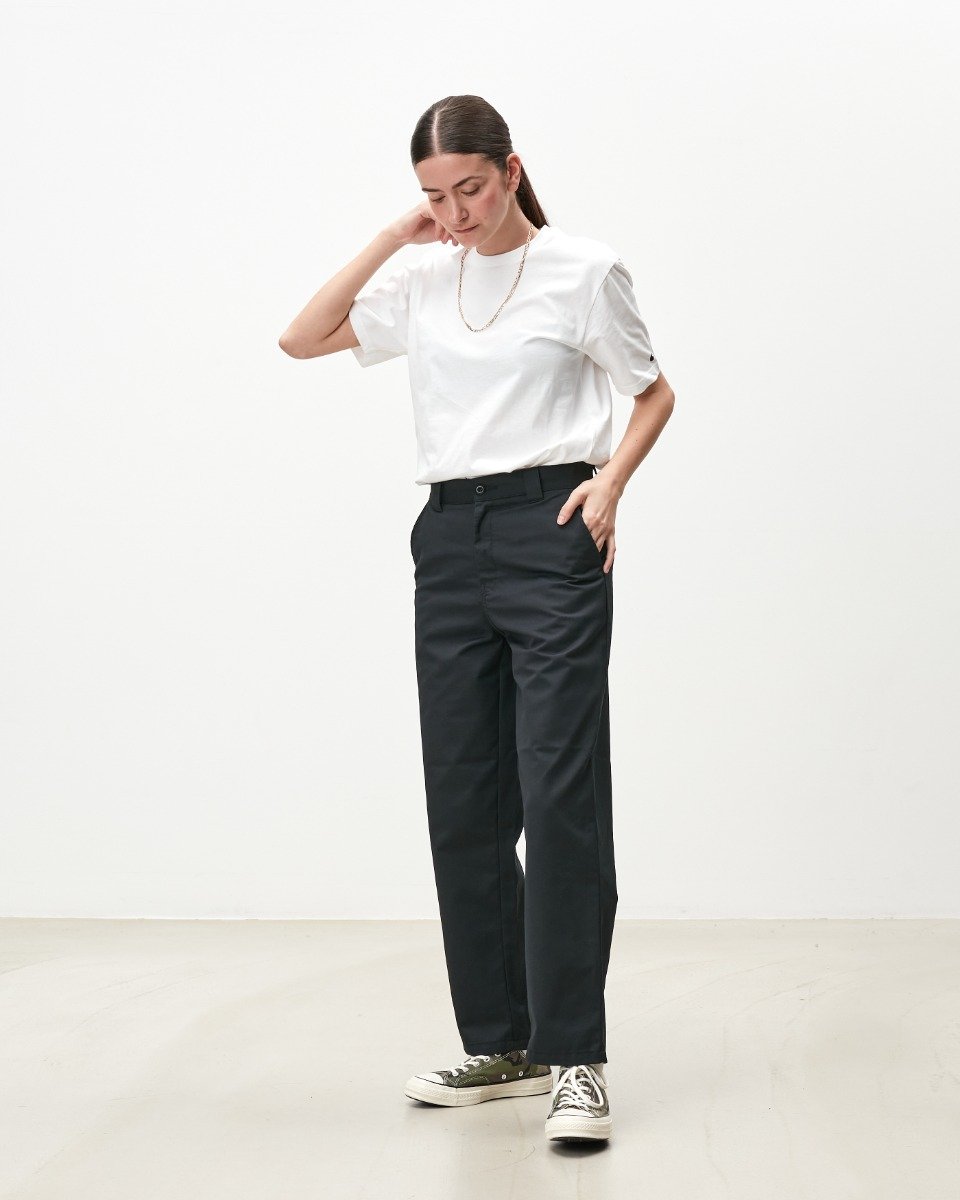 Carhartt WIP - W' Master Pant Dunmore - BLACK RINSED / Sort - Bukser