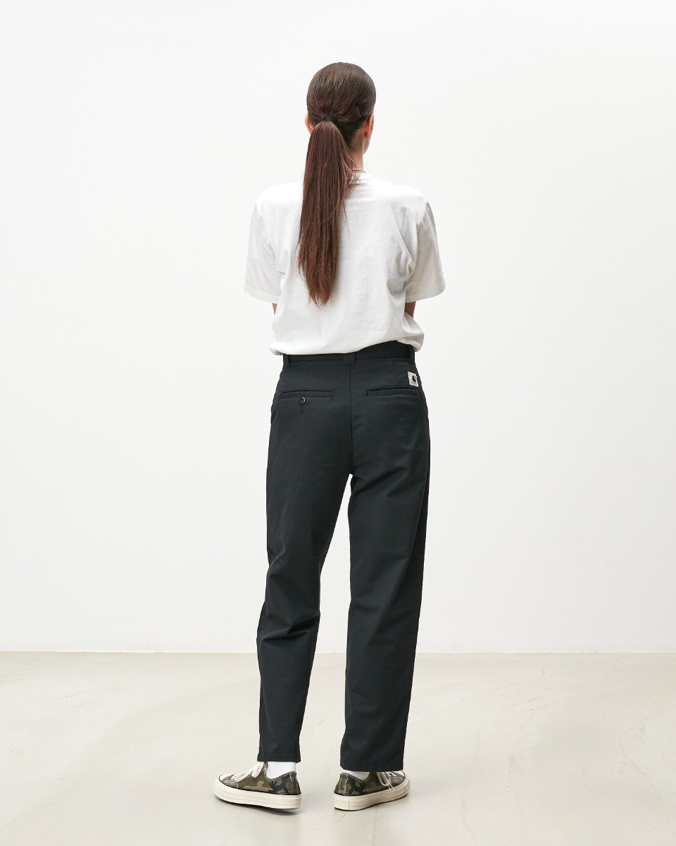 Carhartt WIP - W' Master Pant Dunmore - BLACK RINSED / Sort - Bukser