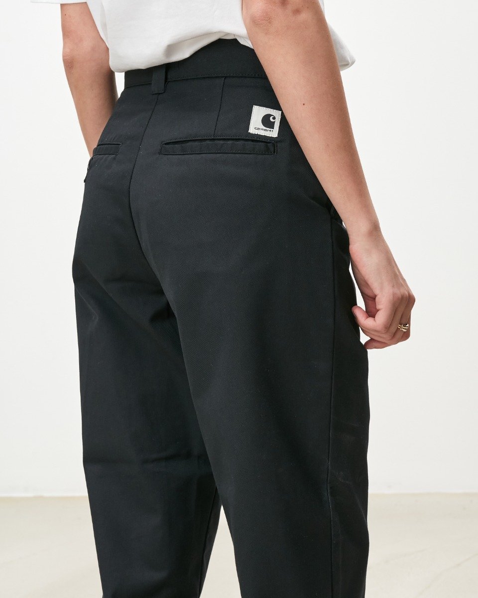Carhartt WIP - W' Master Pant Dunmore - BLACK RINSED / Sort - Bukser
