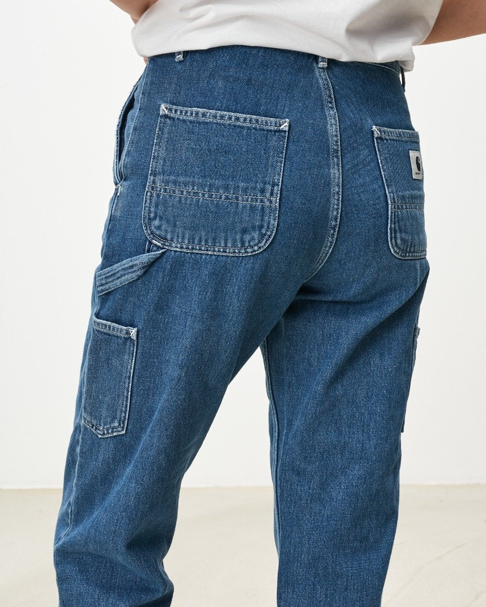 Carhartt WIP - W' Pierce Pant Maverick - BLUE STONE WASH / Blå - Bukser