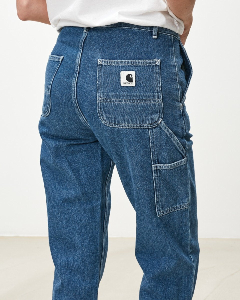 Carhartt WIP - W' Pierce Pant Maverick - BLUE STONE WASH / Blå - Bukser