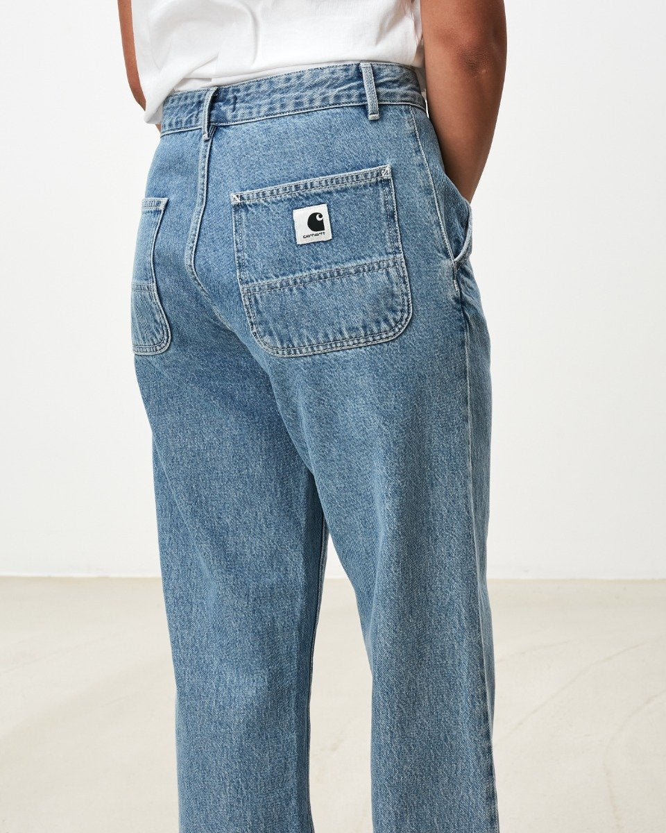 W' Simple Pant Blue Heavy Stone