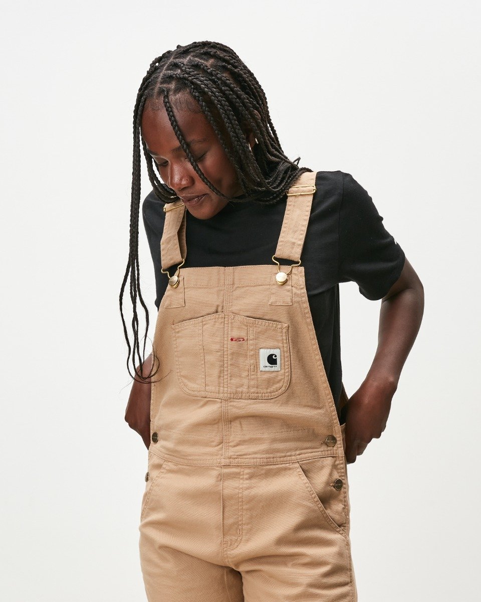 Carhartt WIP W' Bib Overall Dusty H Brown Rinsed