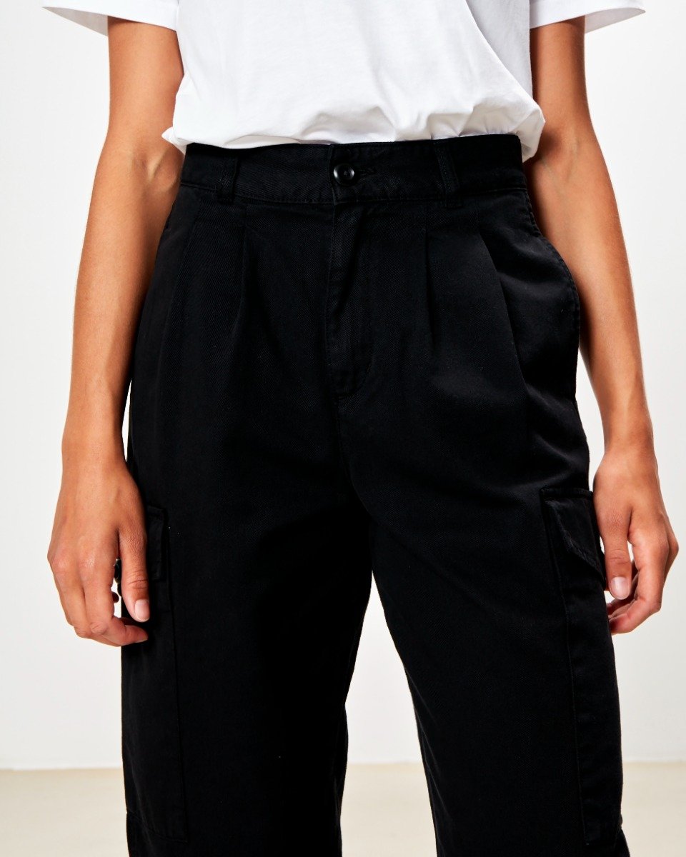 Carhartt WIP - W' Collins Pant Moraga - BLACK / Sort - Bukser
