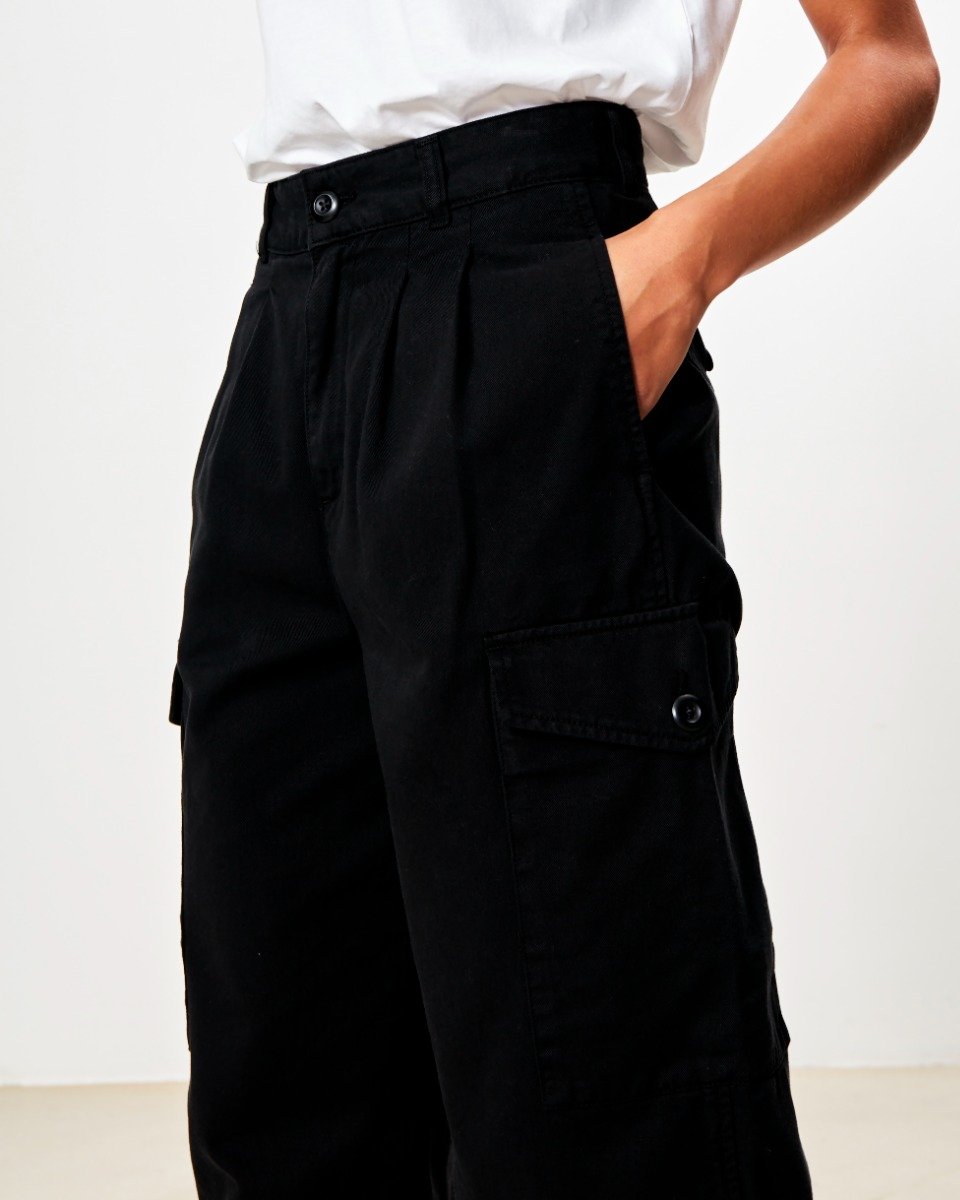 Carhartt WIP - W' Collins Pant Moraga - BLACK / Sort - Bukser