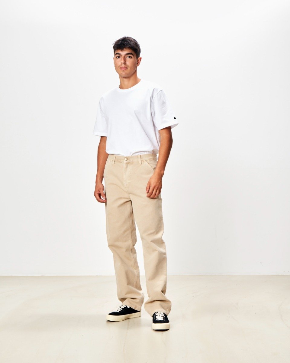 Carhartt WIP Single Knee Pant Dusty H Brown Faded