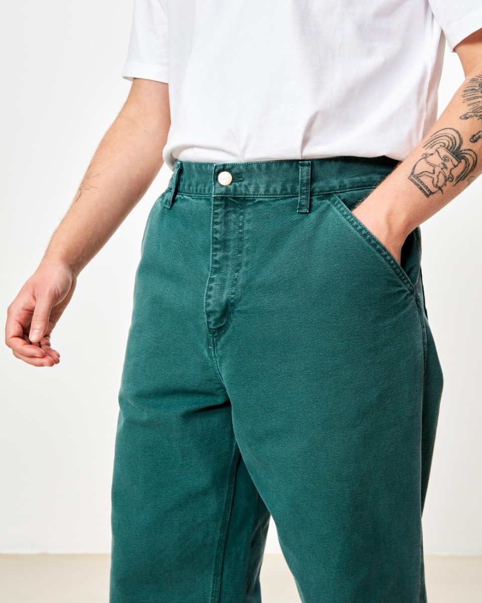 Carhartt WIP - Simple Pant Dearborn - BOTANIC FADED / Grøn - Bukser