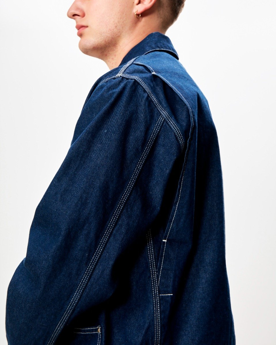 Carhartt WIP - OG Chore Coat (Summer) - BLUE ONE WASH / Blå - Jakker
