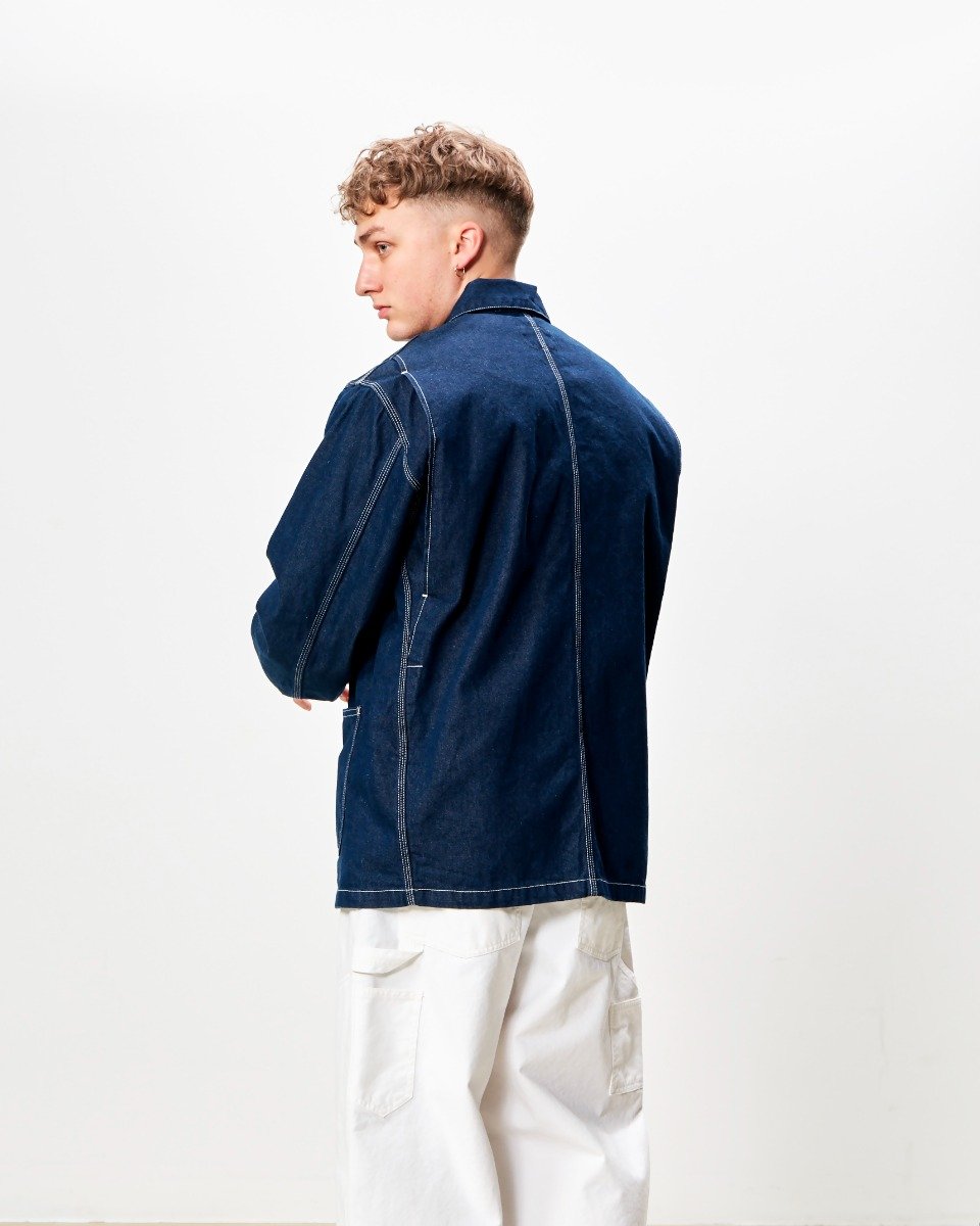 Carhartt WIP - OG Chore Coat (Summer) - BLUE ONE WASH / Blå - Jakker