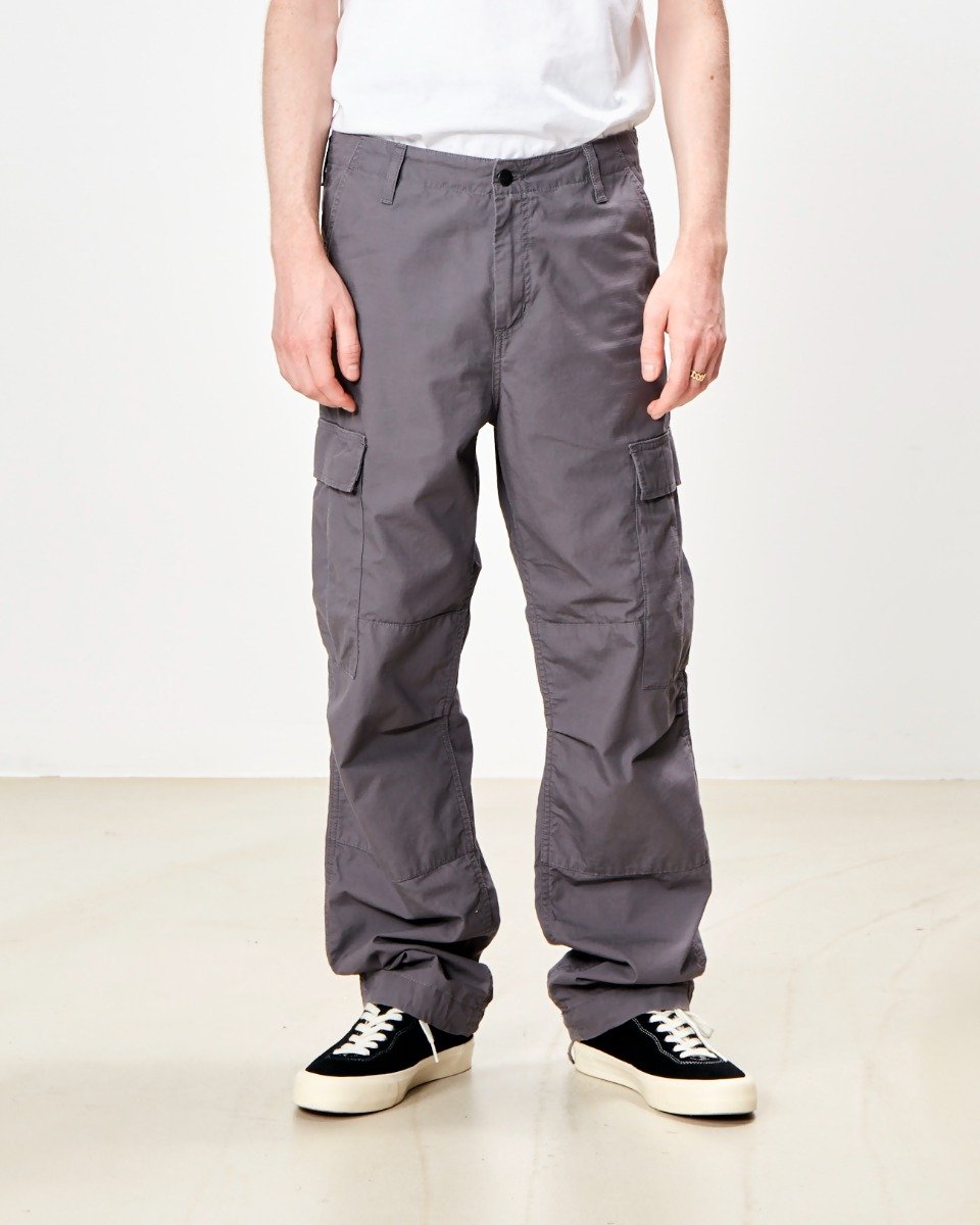 Carhartt WIP - Regular Cargo Pant Columbia - RHINO RINSED / Grå - Bukser