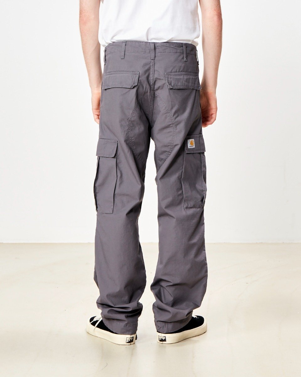 Carhartt WIP - Regular Cargo Pant Columbia - RHINO RINSED / Grå - Bukser
