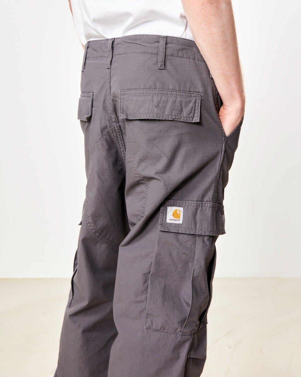 Carhartt WIP - Regular Cargo Pant Columbia - RHINO RINSED / Grå - Bukser